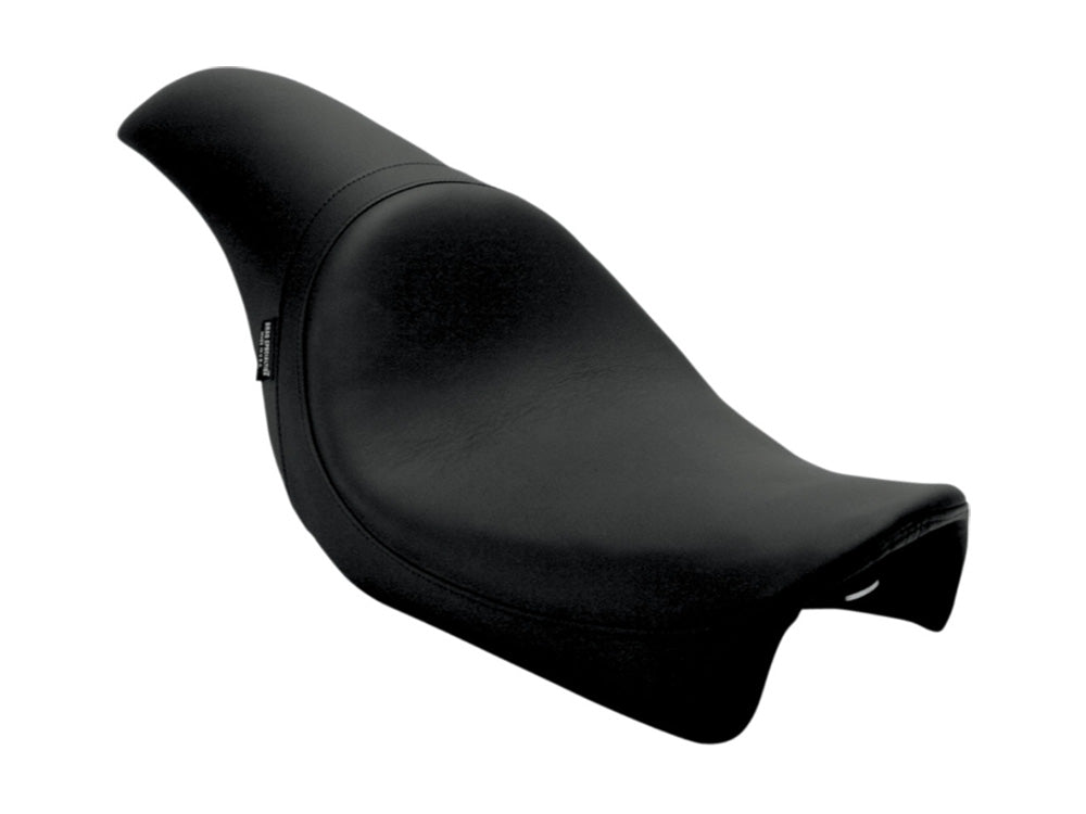 Drag Specialties DS-0803-0288 Predator Dual Seat Smooth Black for Harley-Davidson Dyna 04-05