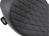 Drag Specialties DS-0803-0547 Solo Seat w/Black Diamond Lattice Stitch for Harley-Davidson Dyna 06-17