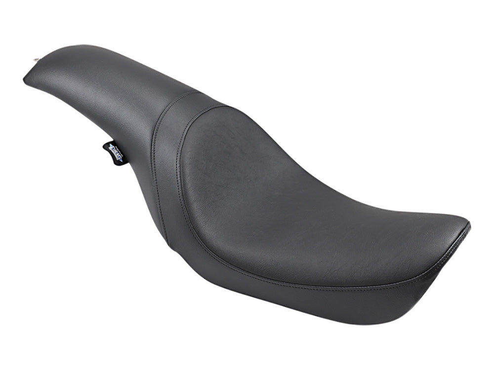 Drag Specialties DS-0803-0574 Predator Dual Seat Smooth Black for Harley-Davidson Dyna 06-17