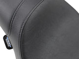 Drag Specialties DS-0804-0601 Predator Dual Seat Smooth Black for Harley-Davidson Sportster 04-21