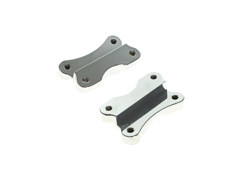 Drag Specialties DS-1410-0066 Fender Spacer Kit Chrome for Harley-Davidson FL Softail 86-17 w/21" Wheel & OEM Fender