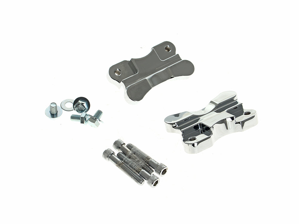 Drag Specialties DS-1410-0066 Fender Spacer Kit Chrome for Harley-Davidson FL Softail 86-17 w/21" Wheel & OEM Fender