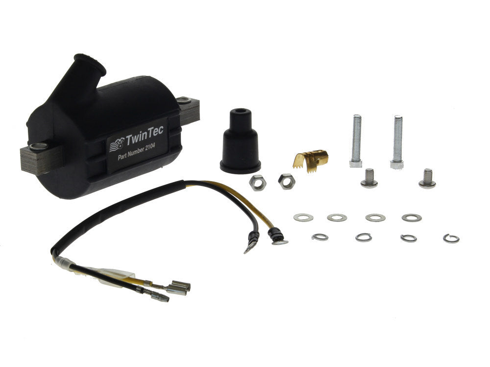 Daytona Twin Tec DTT-2104 Spitfire Ignition Coil Black for Custom Applications w/Single Fire Ignition & Single Spark Plug Heads (2 Required)