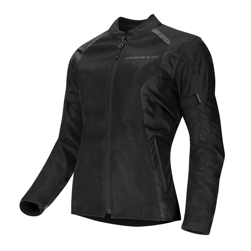 DriRider Aeromesh Black/Black Womens Textile Jacket