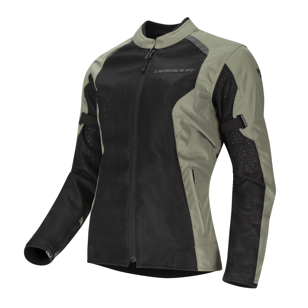 DriRider Aeromesh Black/Olive Womens Textile Jacket