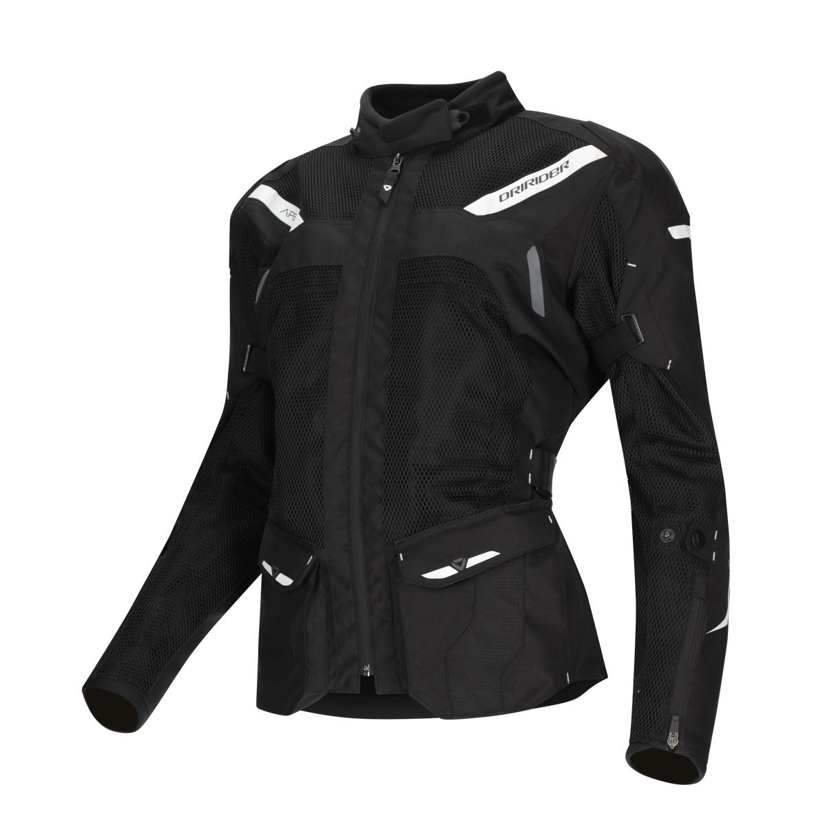 DriRider Apex 6 Airflow Black/White Womens Textile Jacket