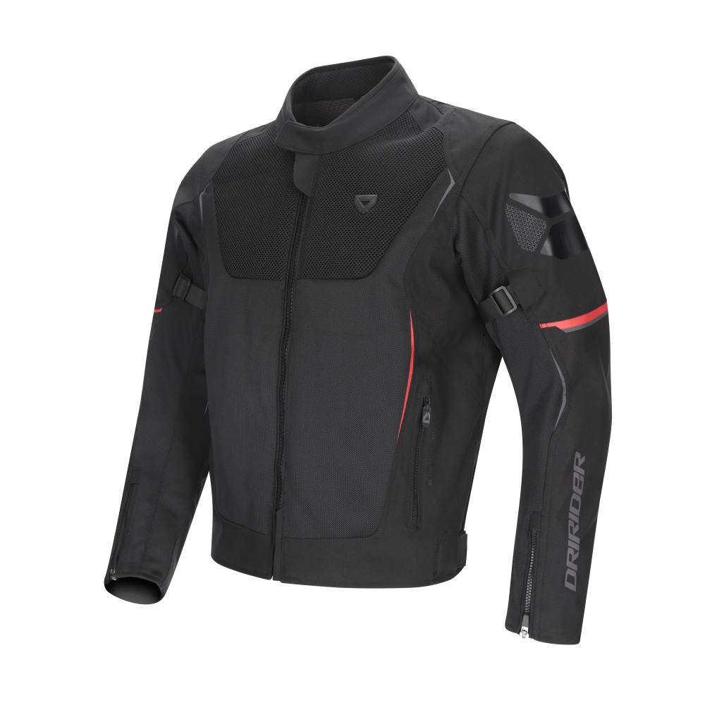 DriRider Climate Control V Black/Red Textile Jacket