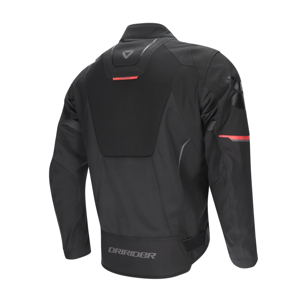 DriRider Climate Control V Black/Red Textile Jacket