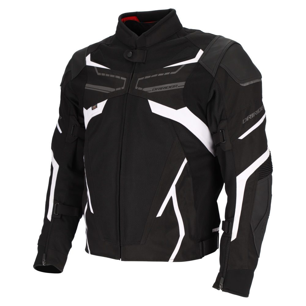 DriRider Climate Exo 4 Black/White Womens Textile Jacket
