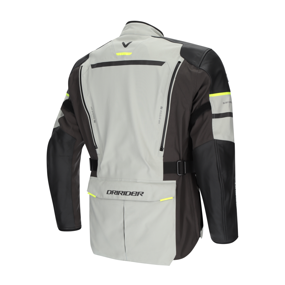 DriRider Nordic Evolution Light Grey/Hi-Vis Yellow Textile Jacket