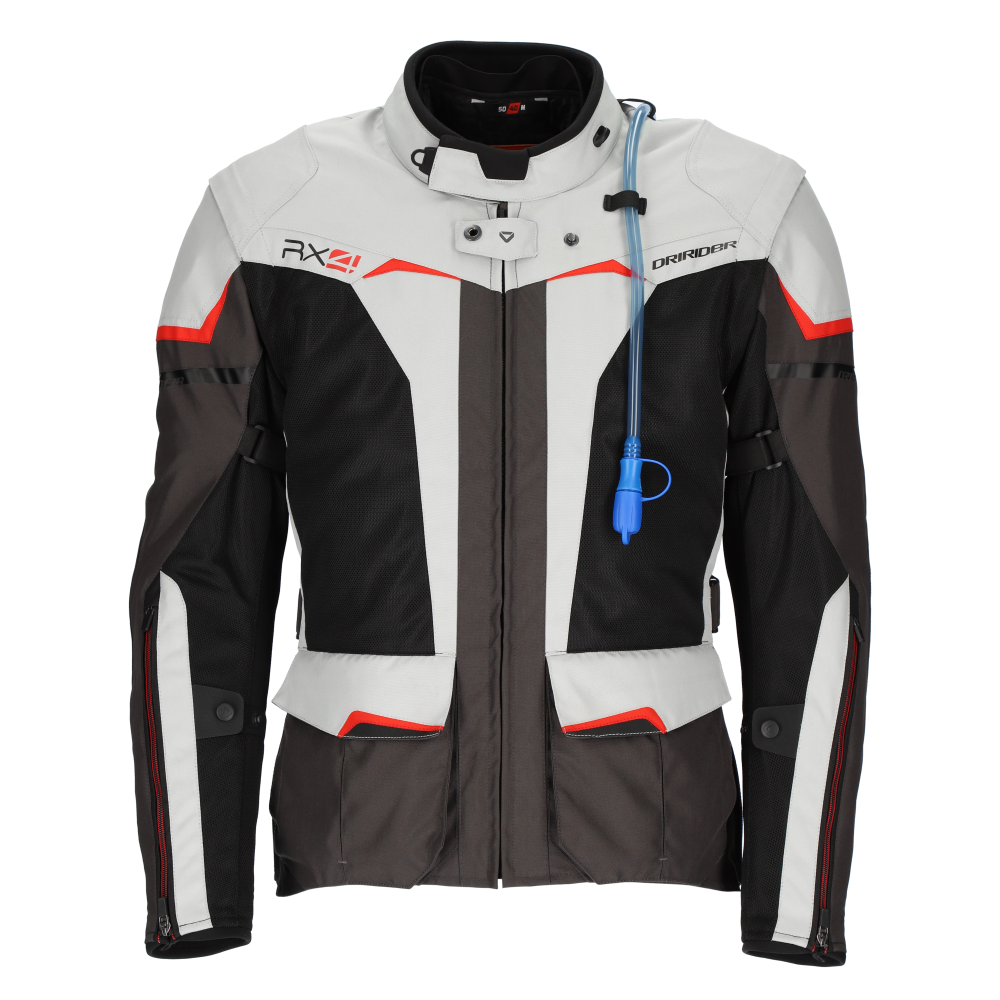 DriRider RX4 Grey/Black/Red Textile Jacket