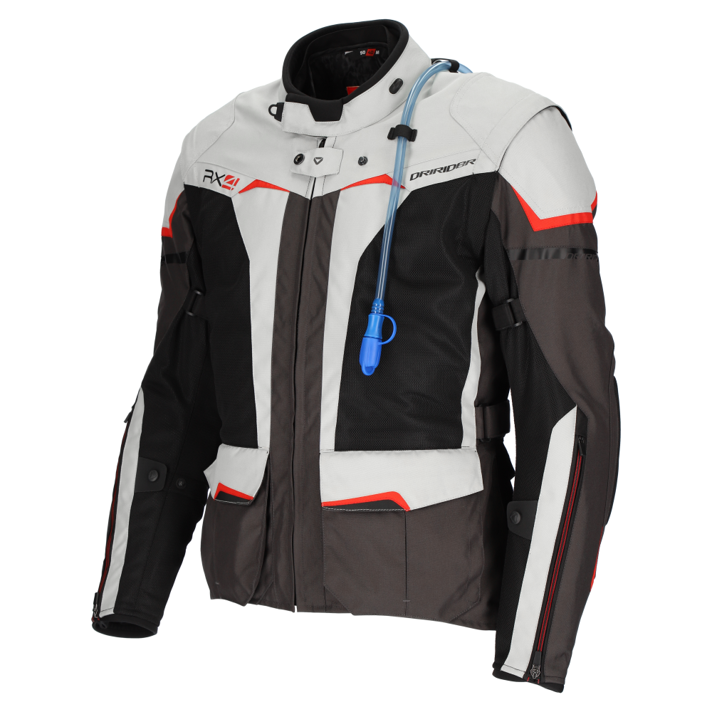 DriRider RX4 Grey/Black/Red Textile Jacket
