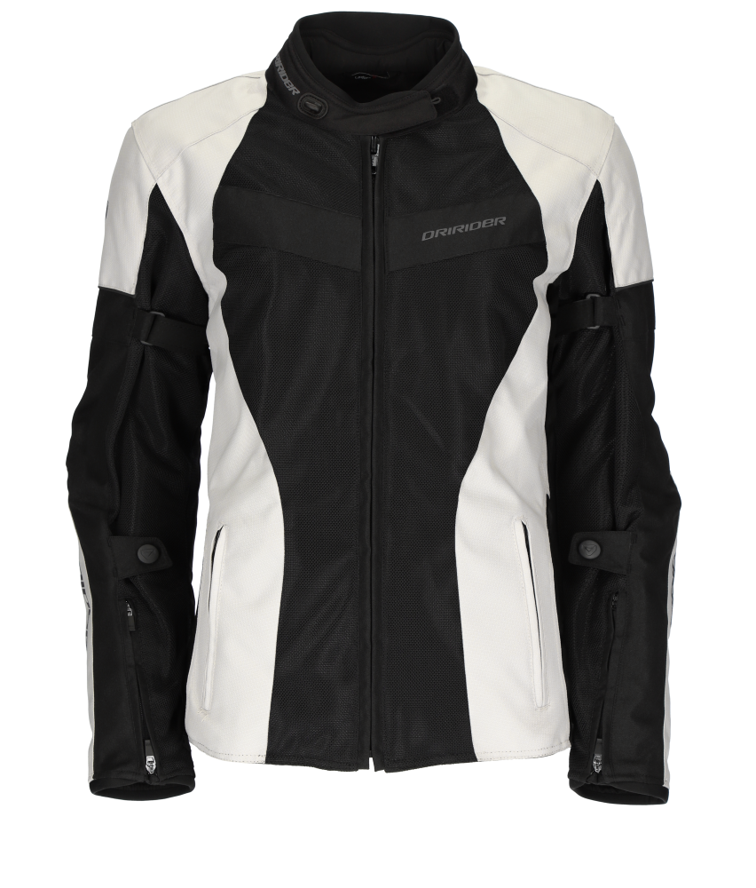 DriRider Vivid 3 Air Pearl/Black Womens Textile Jacket