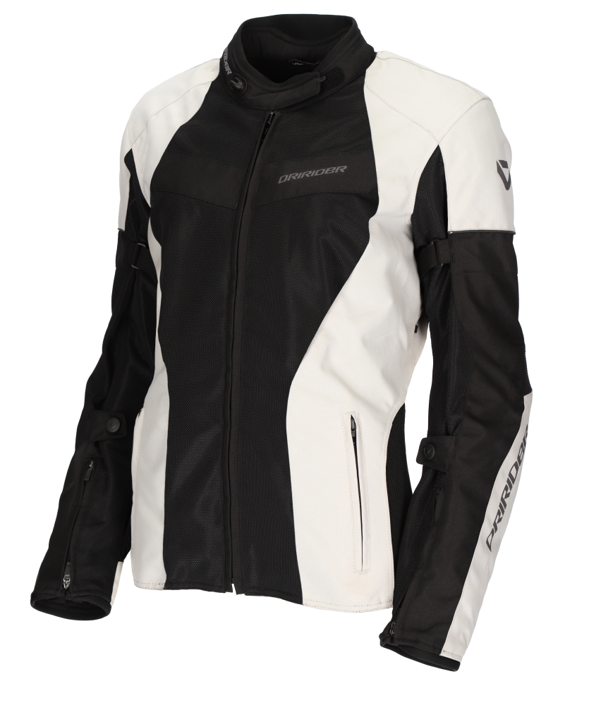 DriRider Vivid 3 Air Pearl/Black Womens Textile Jacket