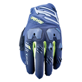 Five E1 Navy/Fluro Gloves