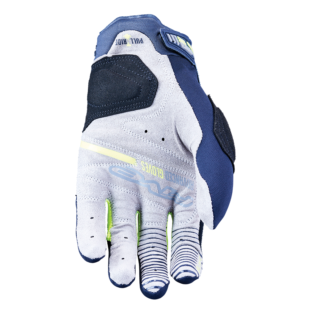Five E1 Navy/Fluro Gloves