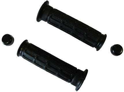 Emgo E4228760 Honda Style Open End Grips w/Bar End Plugs