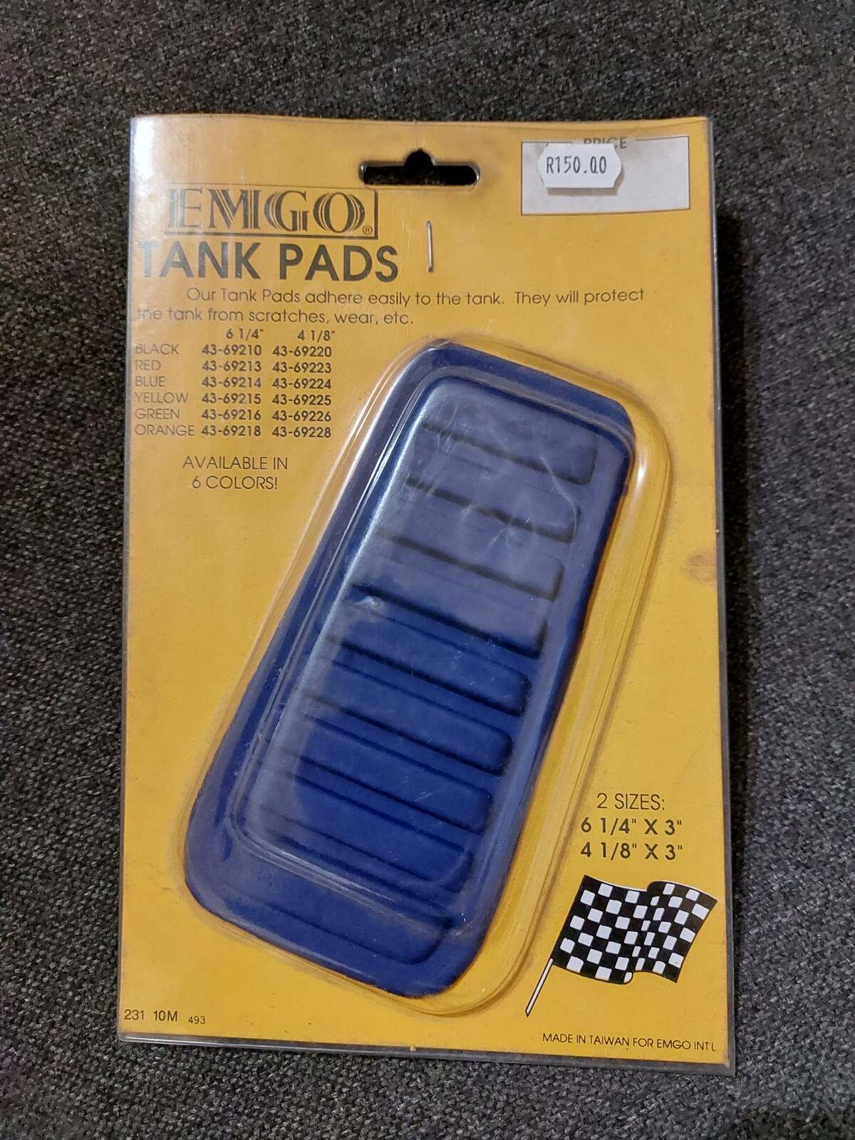 Emgo E4369214 Tankpad 6-1/4 x 3 Blue