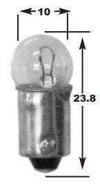 Emgo E4866406 Replacement 6V 3W Bulb for Intrument Lights (Box of 10)