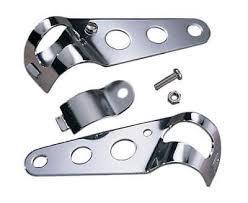 Emgo E6635800 Universal Light Brackets Chrome (Pair)