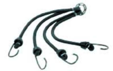 Emgo E7807550 24" x 2-Hook Bungee Cord Black