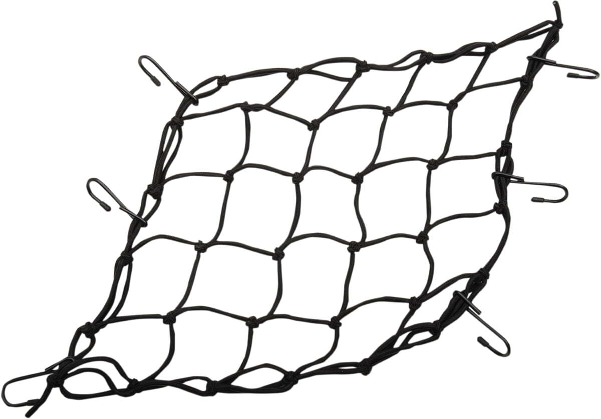 Emgo E7860500 6 Hook Cargo Net 15" x 15" Black