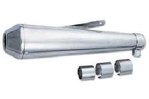 Emgo E8084030 Universal Reverse Cone 17" Muffler Chrome (Each)