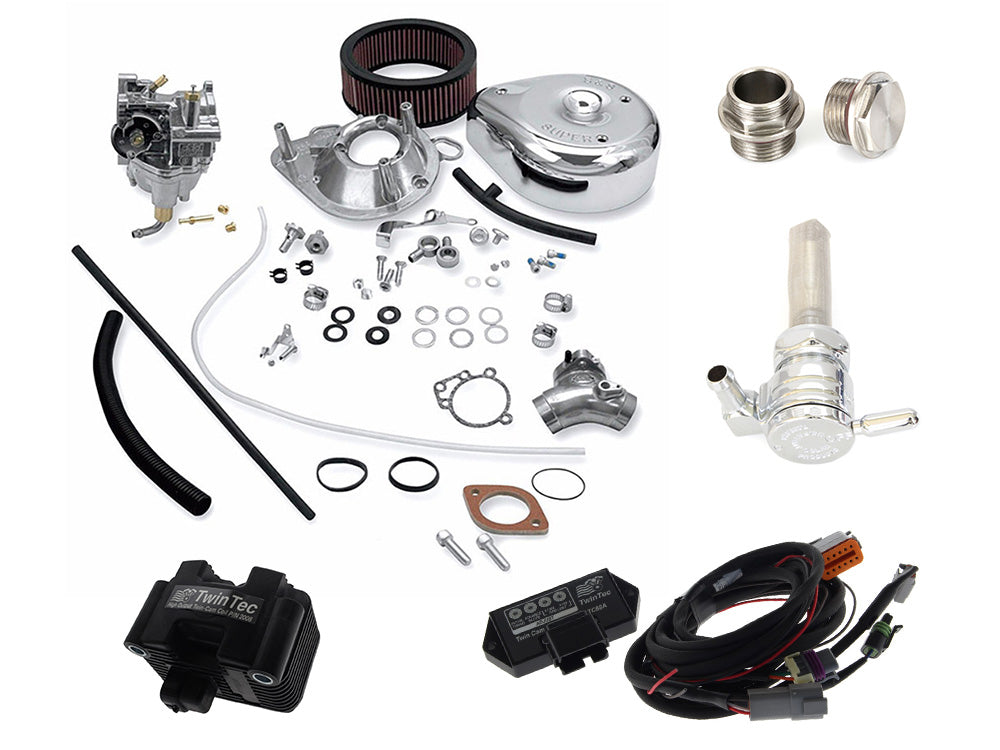RSS EFI-02 Delphi Fuel Injection to Carb Conversion Kit for Harley-Davidson Softail/Dyna/Touring 04-06 Models