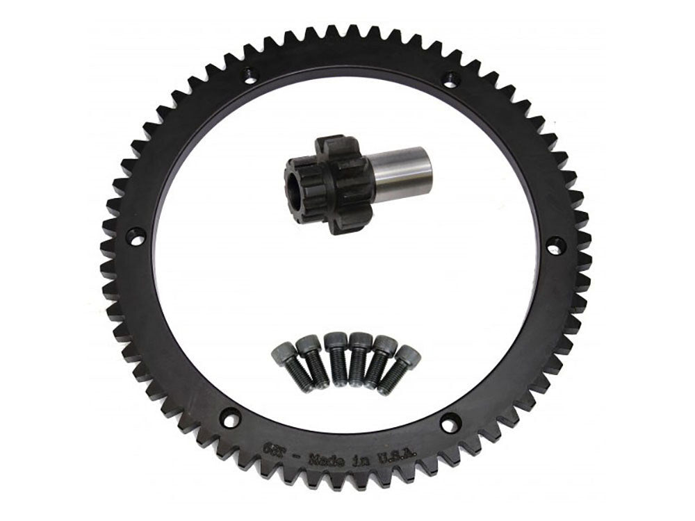 Evolution Industries EVO-1010-1110 66T Starter Ring Gear Kit for Big Twin 90-93