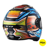 Kabuto F17 GP MIPS Glanz Blue/Yellow Helmet