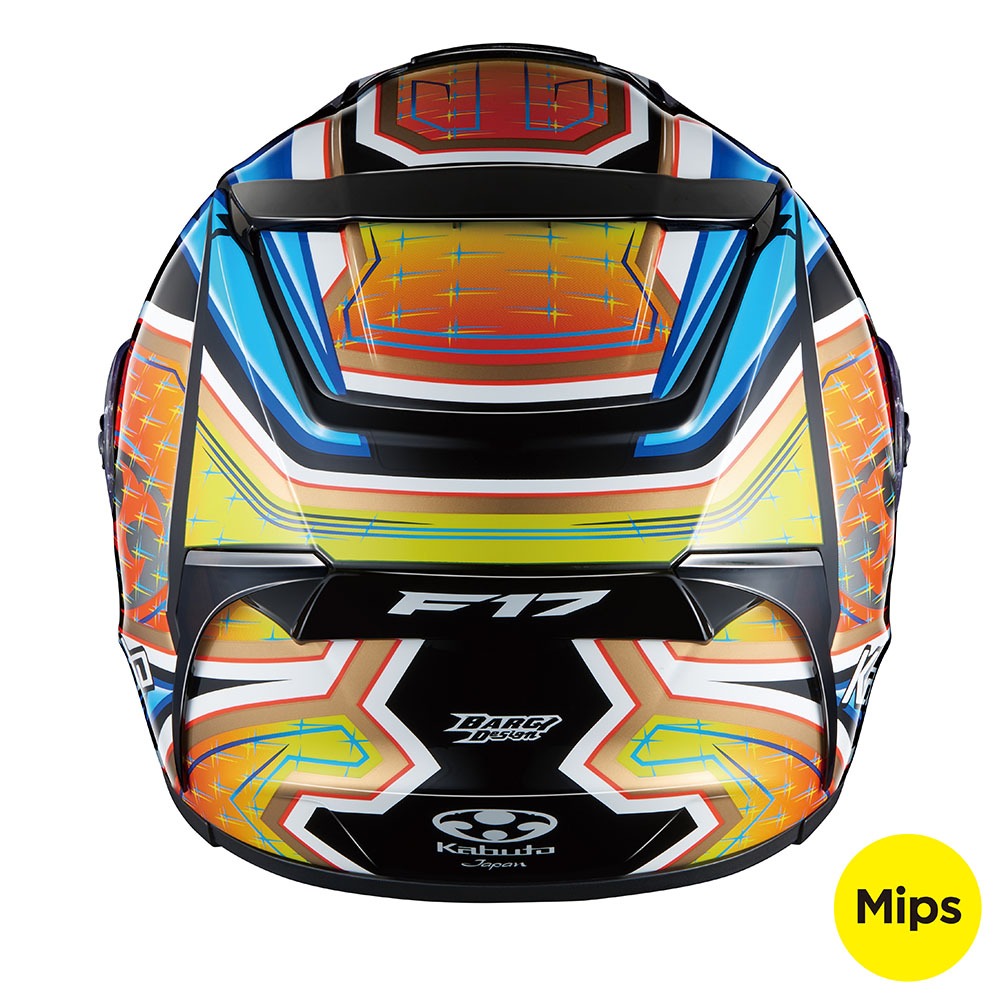 Kabuto F17 GP MIPS Glanz Blue/Yellow Helmet