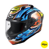 Kabuto F17 GP MIPS Glanz Blue/Yellow Helmet