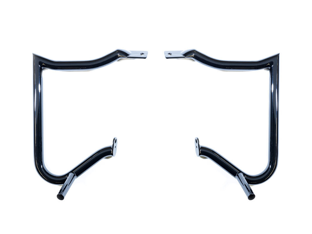 Factory 47 Cycles F47-BG2102501B Anarchy Rear Crashbars Gloss Black for Touring 97-23