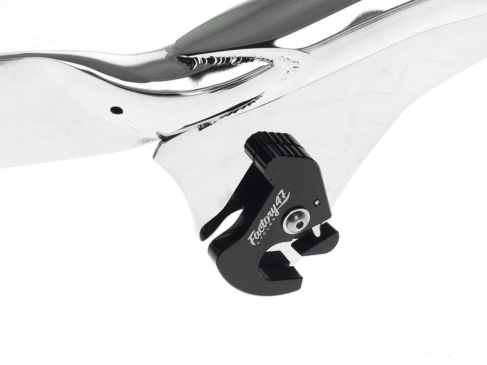Factory 47 Cycles F47-BR2102501CBK Diamond Stitch Apex Sissy Bar Backrest Chrome for Touring 09-Up