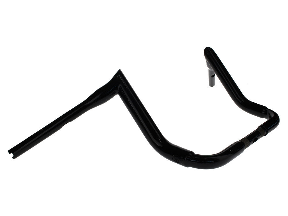 Factory 47 Cycles F47-HB1025012B 12" x 1-1/2" Assault Handlebar Gloss Black for Ultra/Street Glide Models