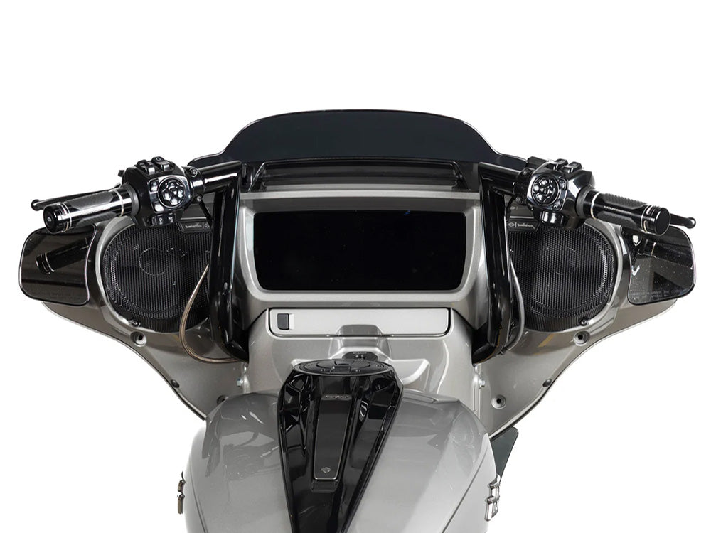 Factory 47 Cycles F47-HB1045012B 12" x 1-1/2" Delta Series Handlebar Gloss Black for Harley-Davidson CVO Street Glide 23-Up/Street Glide 24-Up