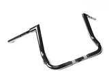 Factory 47 Cycles F47-HB1045012B 12" x 1-1/2" Delta Series Handlebar Gloss Black for Harley-Davidson CVO Street Glide 23-Up/Street Glide 24-Up
