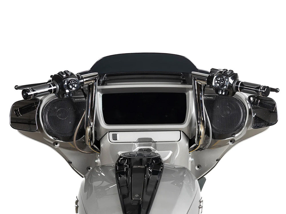 Factory 47 Cycles F47-HB1045012C 12" x 1-1/2" Delta Series Handlebar Chrome for Harley-Davidson CVO Street Glide 23-Up/Street Glide 24-Up