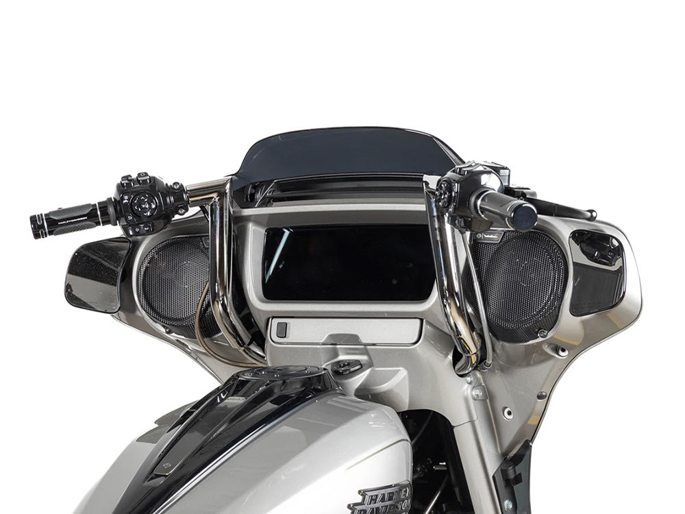Factory 47 Cycles F47-HB1045012C 12" x 1-1/2" Delta Series Handlebar Chrome for Harley-Davidson CVO Street Glide 23-Up/Street Glide 24-Up