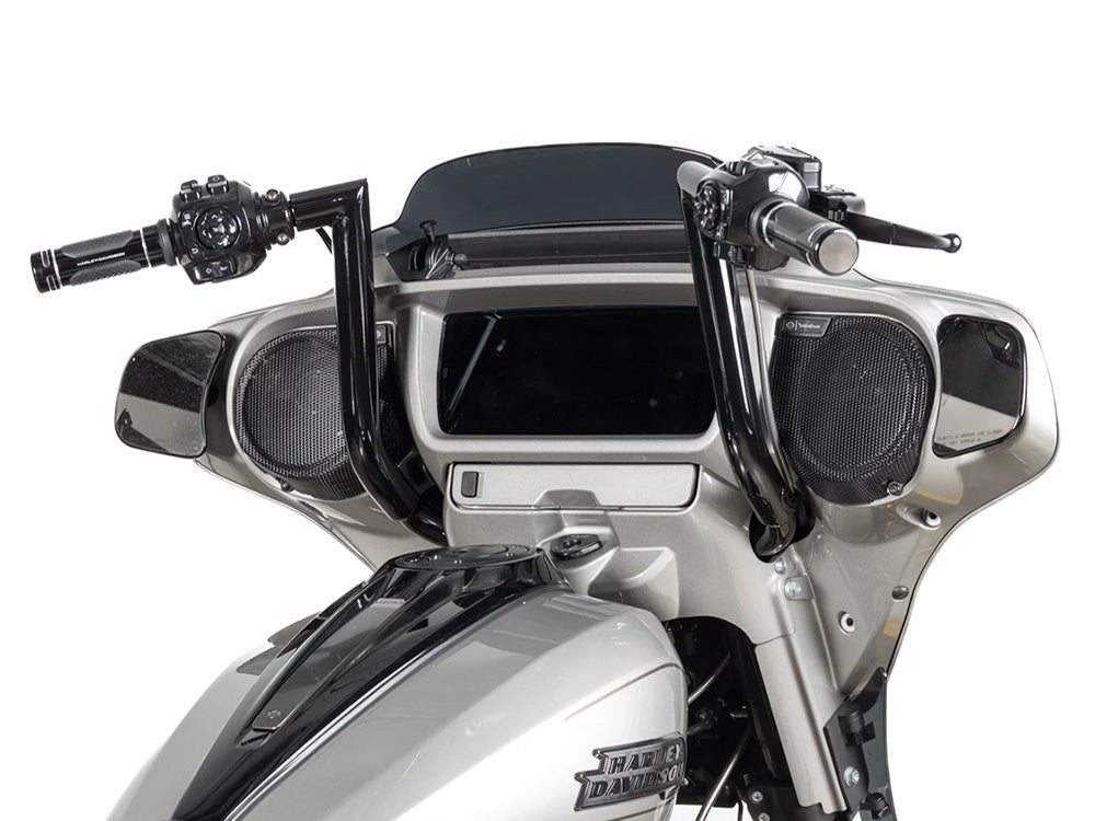 Factory 47 Cycles F47-HB1045014B 14" x 1-1/2" Delta Series Handlebar Gloss Black for Harley-Davidson CVO Street Glide 23-Up/Street Glide 24-Up
