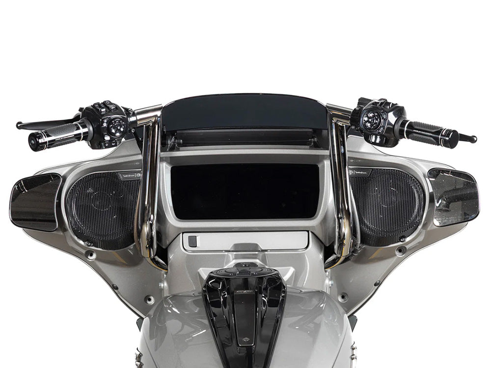 Factory 47 Cycles F47-HB1045014C 14" x 1-1/2" Delta Series Handlebar Chrome for Harley-Davidson CVO Street Glide 23-Up/Street Glide 24-Up