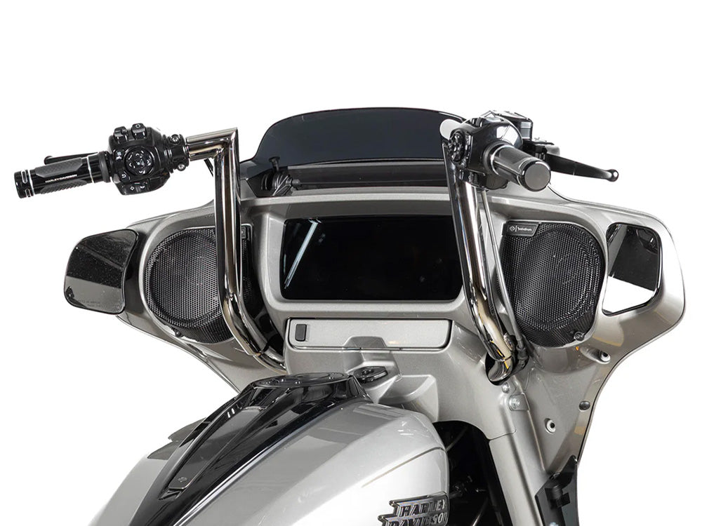 Factory 47 Cycles F47-HB1045014C 14" x 1-1/2" Delta Series Handlebar Chrome for Harley-Davidson CVO Street Glide 23-Up/Street Glide 24-Up