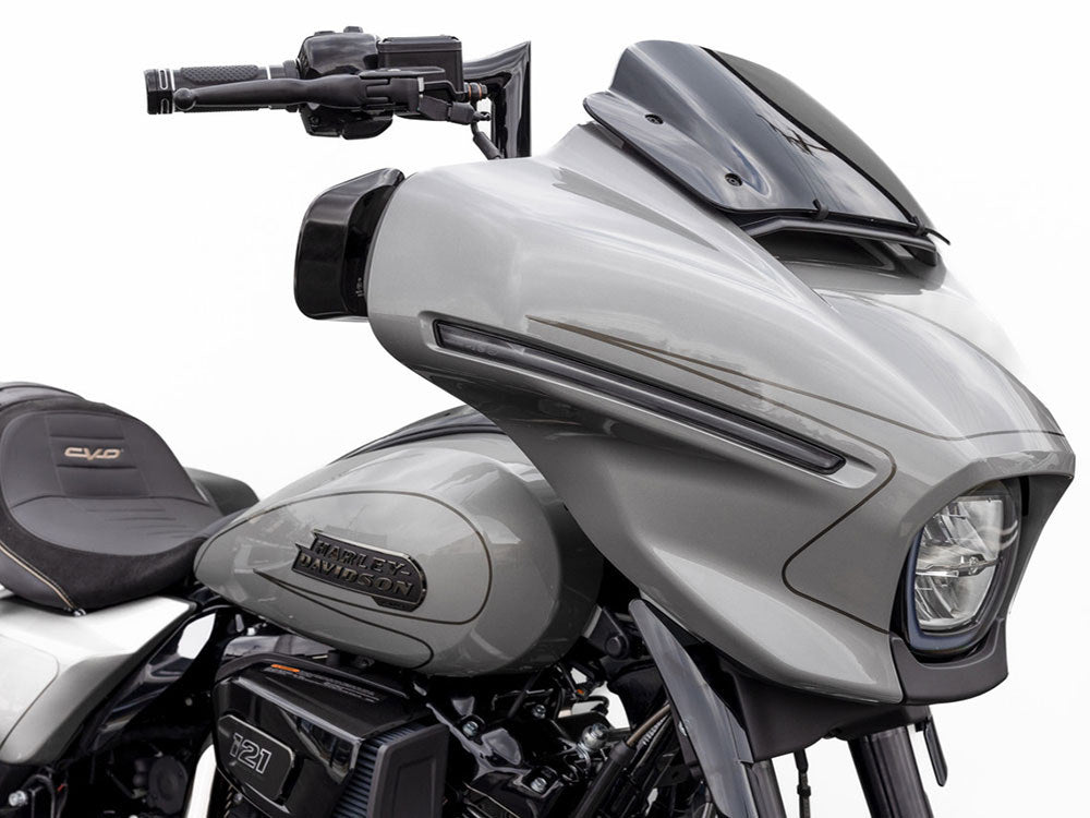 Factory 47 Cycles F47-HB1125014B 14" x 1-1/2" S Series Handlebar Gloss Black for CVO Street Glide 23-Up & Street Glide 24-Up