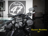 Factory 47 Cycles F47-HB1825010B 10" x 1-1/2" Signature Handlebar Gloss Black for Road Glide 15-23/Road King Special 17-Up