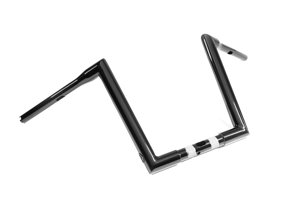 Factory 47 Cycles F47-HB1835012B 12" x 1-1/2" STR Miter Handlebar Gloss Black for Road Glide 15-23