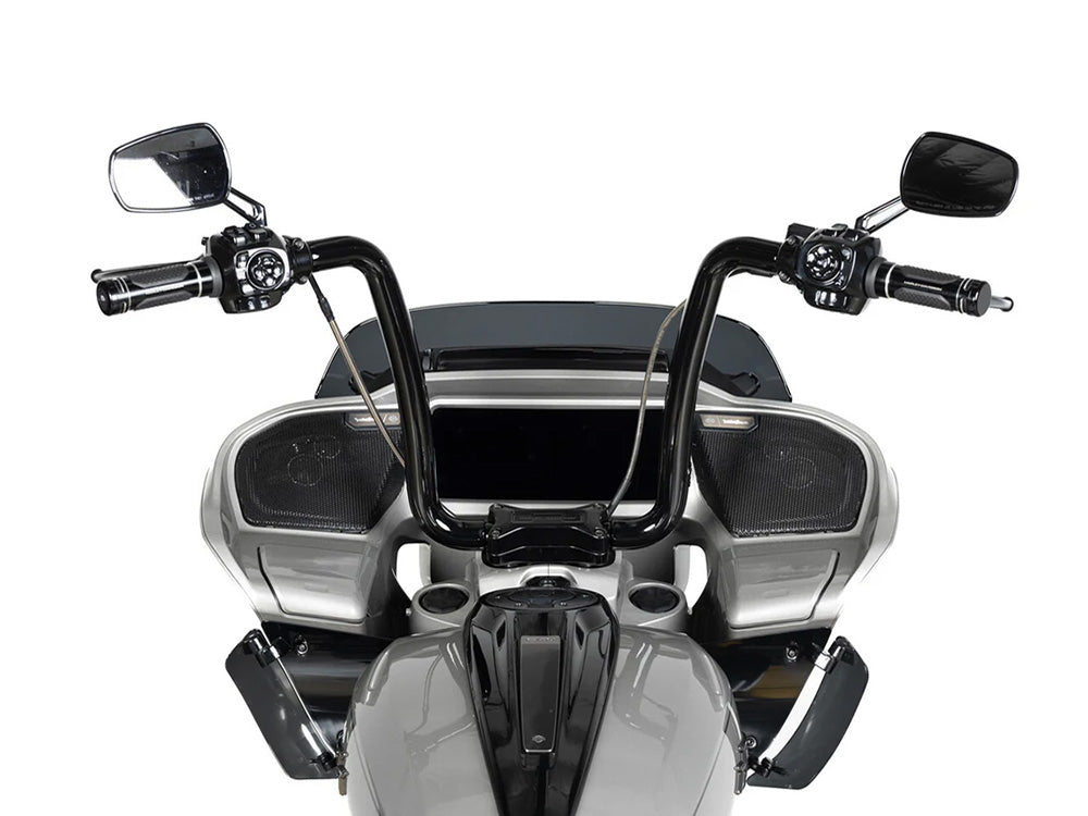 Factory 47 Cycles F47-HB3305014B 14" x 1-1/2" Drifter Series Handlebar Gloss Black for Harley-Davidson CVO Road Glide 23-Up/Road Glide 24-Up