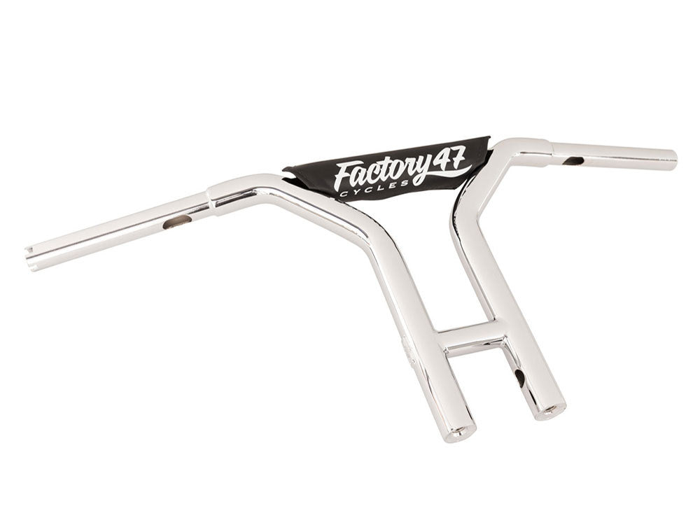 Factory 47 Cycles F47-HB4002512C 12" x 1-1/4" MX47 Straight T-Bar Handlebar Chrome