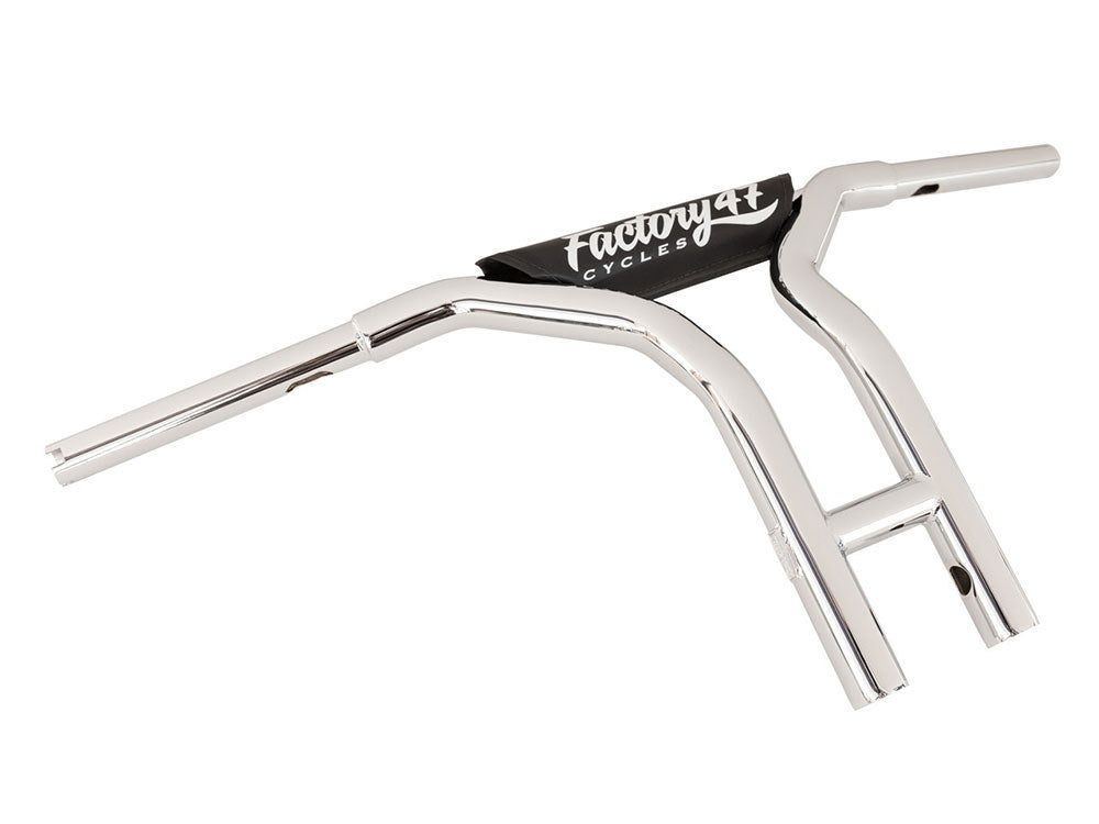 Factory 47 Cycles F47-HB4102512C 12" x 1-1/4" MX47 Pullback T-Bar Handlebar Chrome