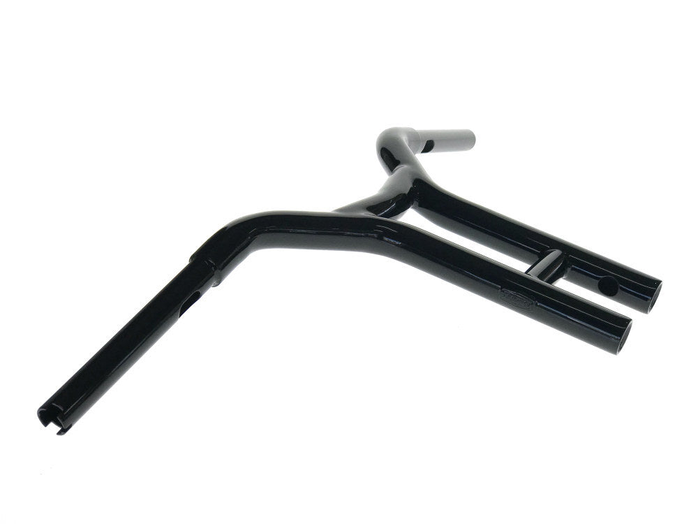 Factory 47 Cycles F47-HB4302512B 12" x 1-1/4" Cali Straight T-Bar Handlebar Gloss Black