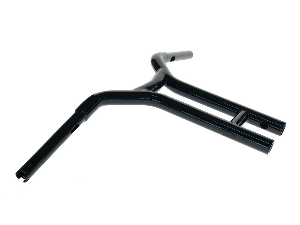 Factory 47 Cycles F47-HB4302514B 14" x 1-1/4" Cali Straight T-Bar Handlebar Gloss Black